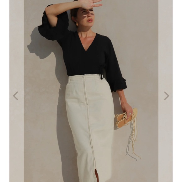 Harly Jae Mylk Zipper Skirt - Truly Timeless Skirt - Picture 2 of 15